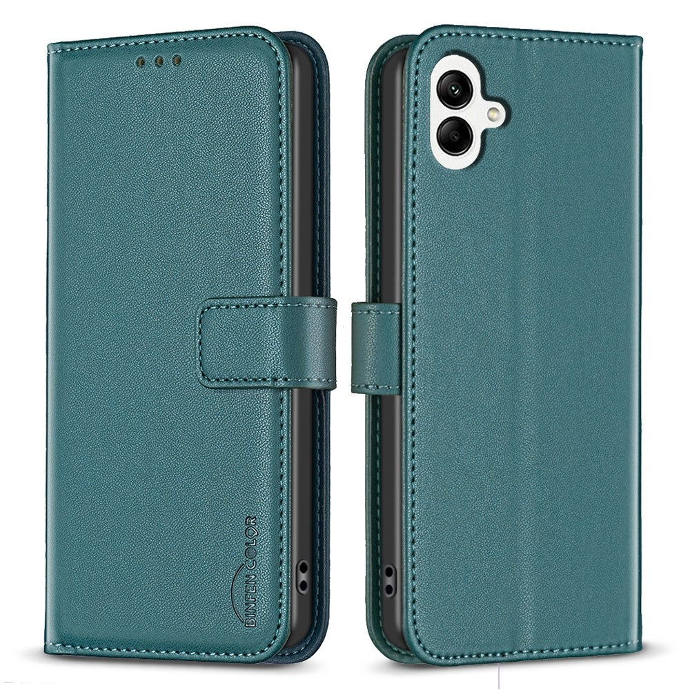 BINFEN COLOR BF17 For Samsung Galaxy F06 5G / M06 5G Case Wallet Folio Flip Leather Cover