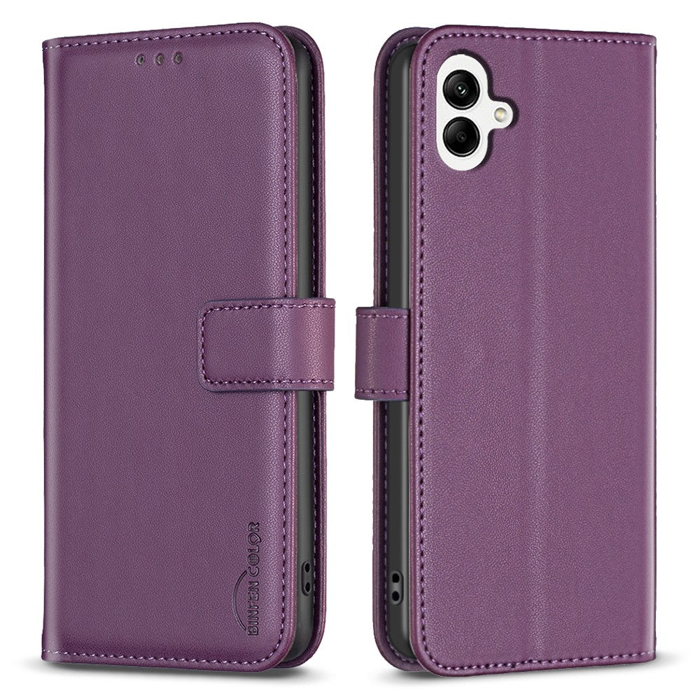 BINFEN COLOR BF17 For Samsung Galaxy F06 5G / M06 5G Case Wallet Folio Flip Leather Cover