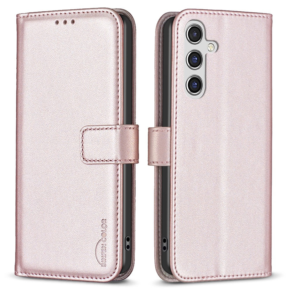BINFEN COLOR BF17 For Samsung Galaxy F16 5G / M16 5G Case Wallet Folio Flip Leather Cover