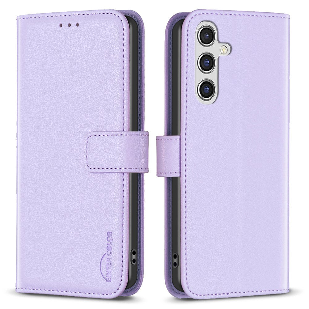 BINFEN COLOR BF17 For Samsung Galaxy F16 5G / M16 5G Case Wallet Folio Flip Leather Cover