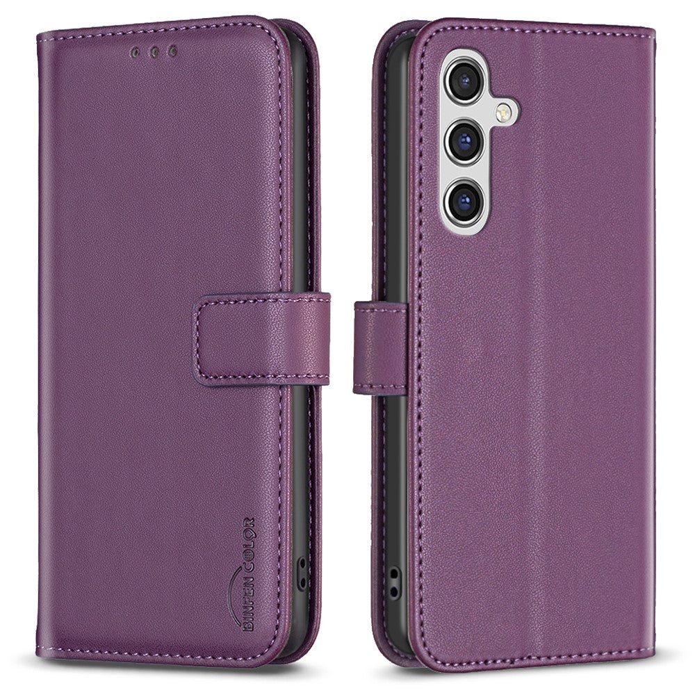 BINFEN COLOR BF17 For Samsung Galaxy F16 5G / M16 5G Case Wallet Folio Flip Leather Cover