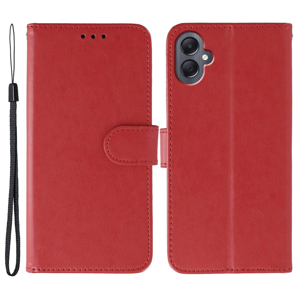 For Samsung Galaxy A08 5G / A08 4G / A07 4G / A06 4G / A06 5G Cases PU Leather Flip Wallet Phone Cover with Strap