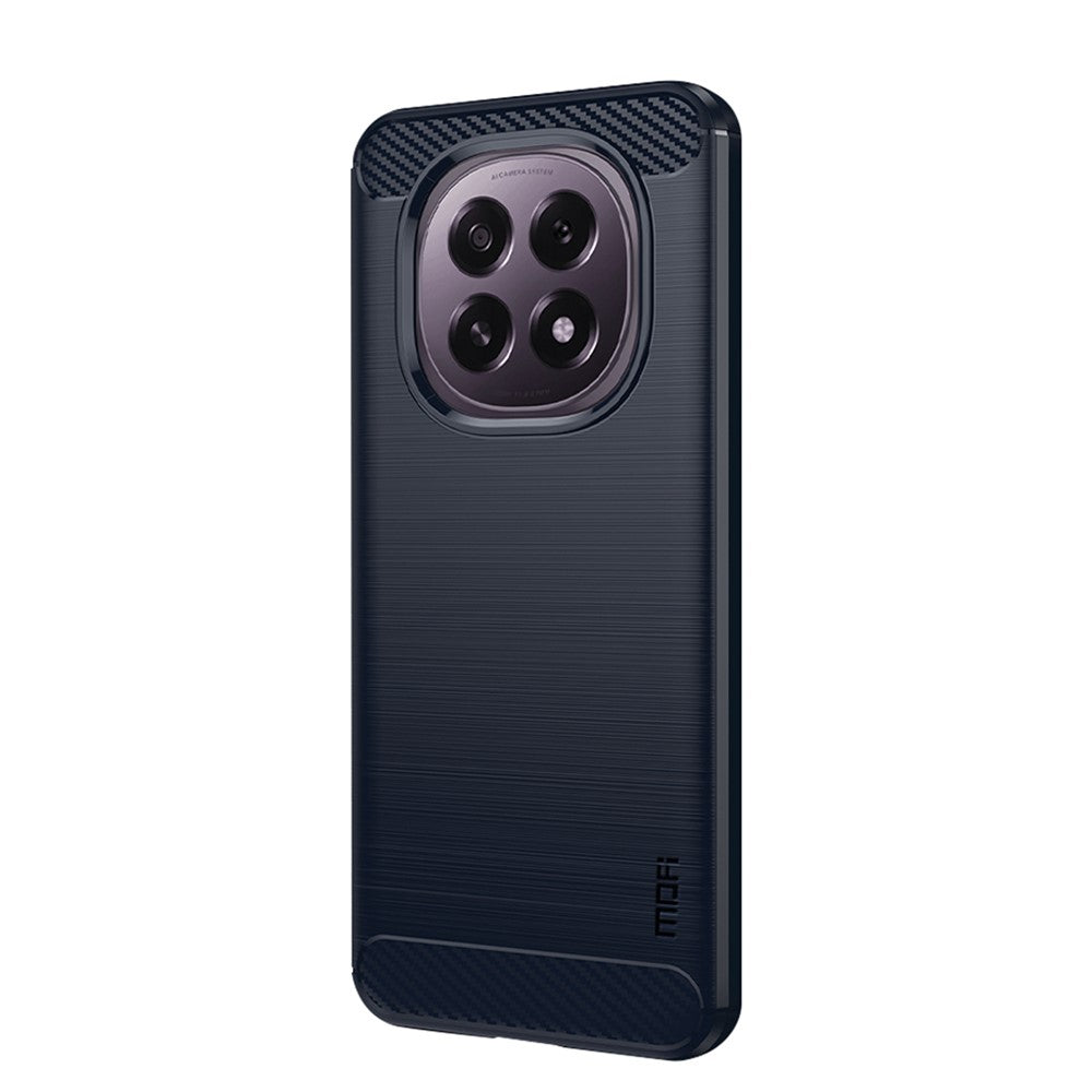 MOFI For Oppo F29 5G Back Cover  Brushed Texture Carbon Fiber Soft TPU Case