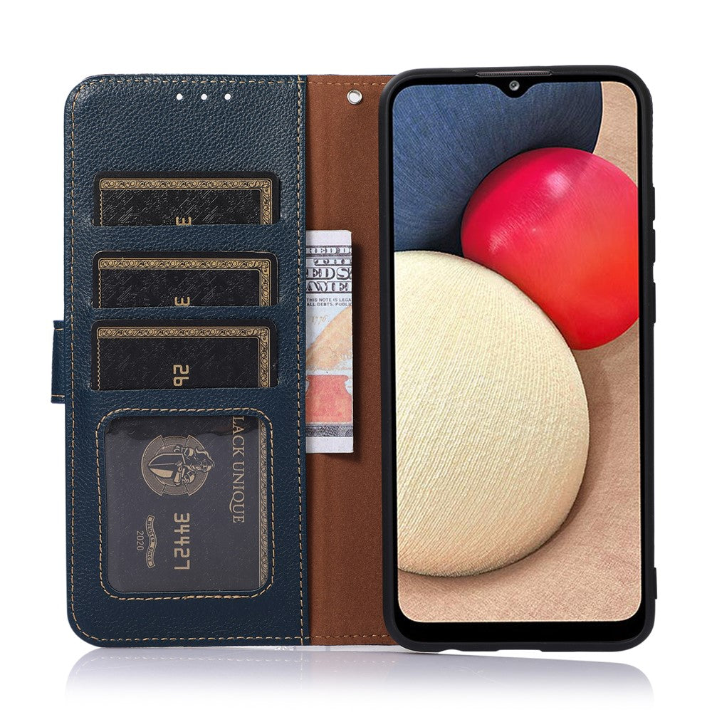 KHAZNEH For Honor 400 Lite 5G Etui RFID-blokerende pung Litchi-tekstur PU-læder telefoncover