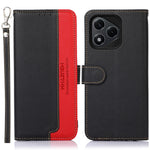 KHAZNEH For Honor 400 Lite 5G Etui RFID-blokerende pung Litchi-tekstur PU-læder telefoncover