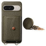 For Google Pixel 10 Pro / 10 / 9 Pro / 9 Case Card Holder Kickstand PU Leather + PC Phone Cover with Mirror and Crossbody Lanyard