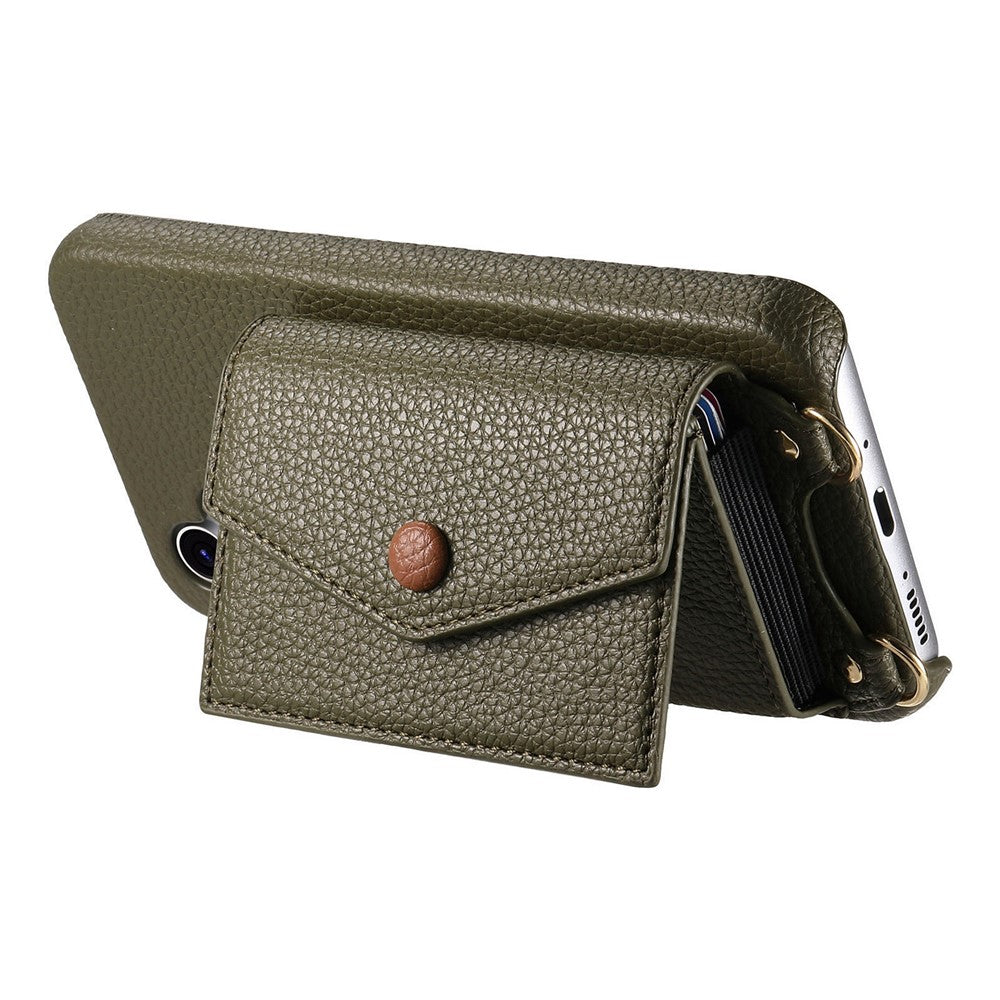 For Google Pixel 10 Pro / 10 / 9 Pro / 9 Case Card Holder Kickstand PU Leather + PC Phone Cover with Mirror and Crossbody Lanyard