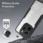 For Xiaomi Redmi Note 14 4G (164.84mm) Case Acrylic + TPU Clear Phone Cover with PET Screen Film