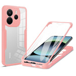 For Xiaomi Redmi Note 14 4G (164.84mm) Case Acrylic + TPU Clear Phone Cover with PET Screen Film