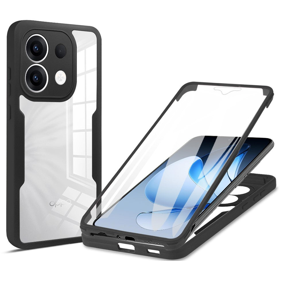 Oppo Reno13 5G (Global) Skal Akryl + Genomskinligt TPU mobilskal med PET-skärmfilm