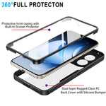 Oppo Reno13 5G (Global) Skal Akryl + Genomskinligt TPU mobilskal med PET-skärmfilm