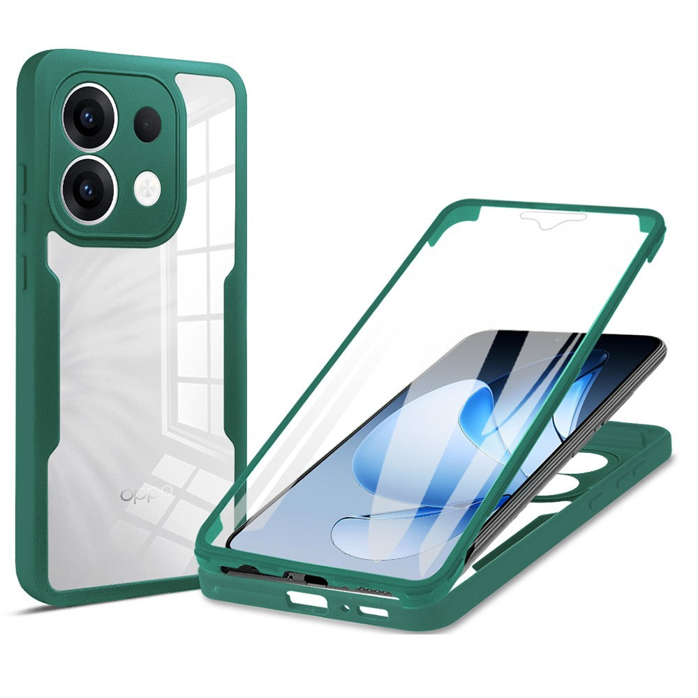Oppo Reno13 5G (Global) Skal Akryl + Genomskinligt TPU mobilskal med PET-skärmfilm