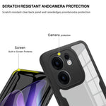 Oppo Reno13 F 5G (Reno 13 FS 5G) / 4G-skal i akryl + genomskinligt TPU-skal med PET-skärmfilm