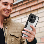 Oppo Reno13 F 5G (Reno 13 FS 5G) / 4G-skal i akryl + genomskinligt TPU-skal med PET-skärmfilm