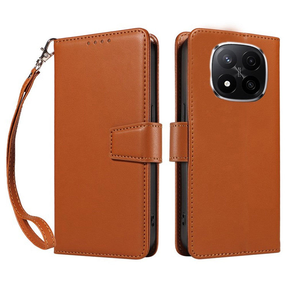 For Xiaomi Redmi Note 14 Pro+ 5G Case RFID Blocking Leather Wallet Flip Phone Cover with Wrist Strap