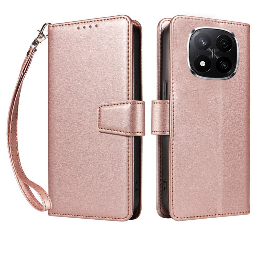 For Xiaomi Redmi Note 14 Pro+ 5G Case RFID Blocking Leather Wallet Flip Phone Cover with Wrist Strap