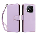 For Xiaomi Redmi Note 14 Pro+ 5G Case RFID Blocking Leather Wallet Flip Phone Cover with Wrist Strap