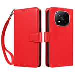 For Xiaomi Redmi Note 14 Pro+ 5G Case RFID Blocking Leather Wallet Flip Phone Cover with Wrist Strap