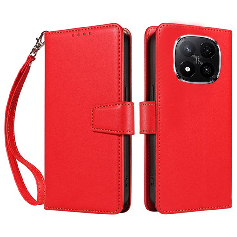 For Xiaomi Redmi Note 14 Pro+ 5G Case RFID Blocking Leather Wallet Flip Phone Cover with Wrist Strap