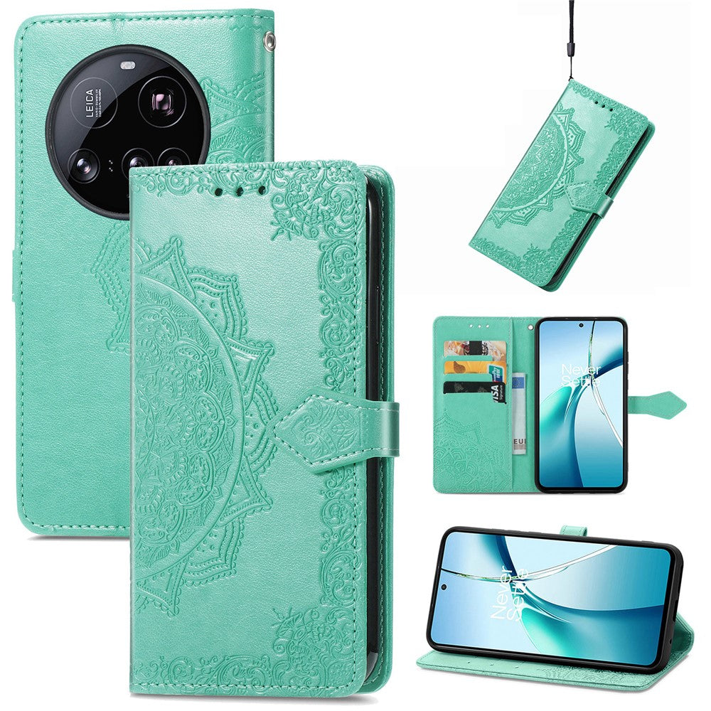 For Xiaomi 15 Ultra Wallet Case Mandala Flower Leather Phone Cover Stand