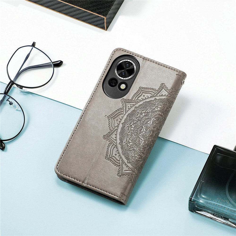 Huawei Nova 13 5G Plånboksfodral Mandala Blomma Läder mobilfodral Stativ