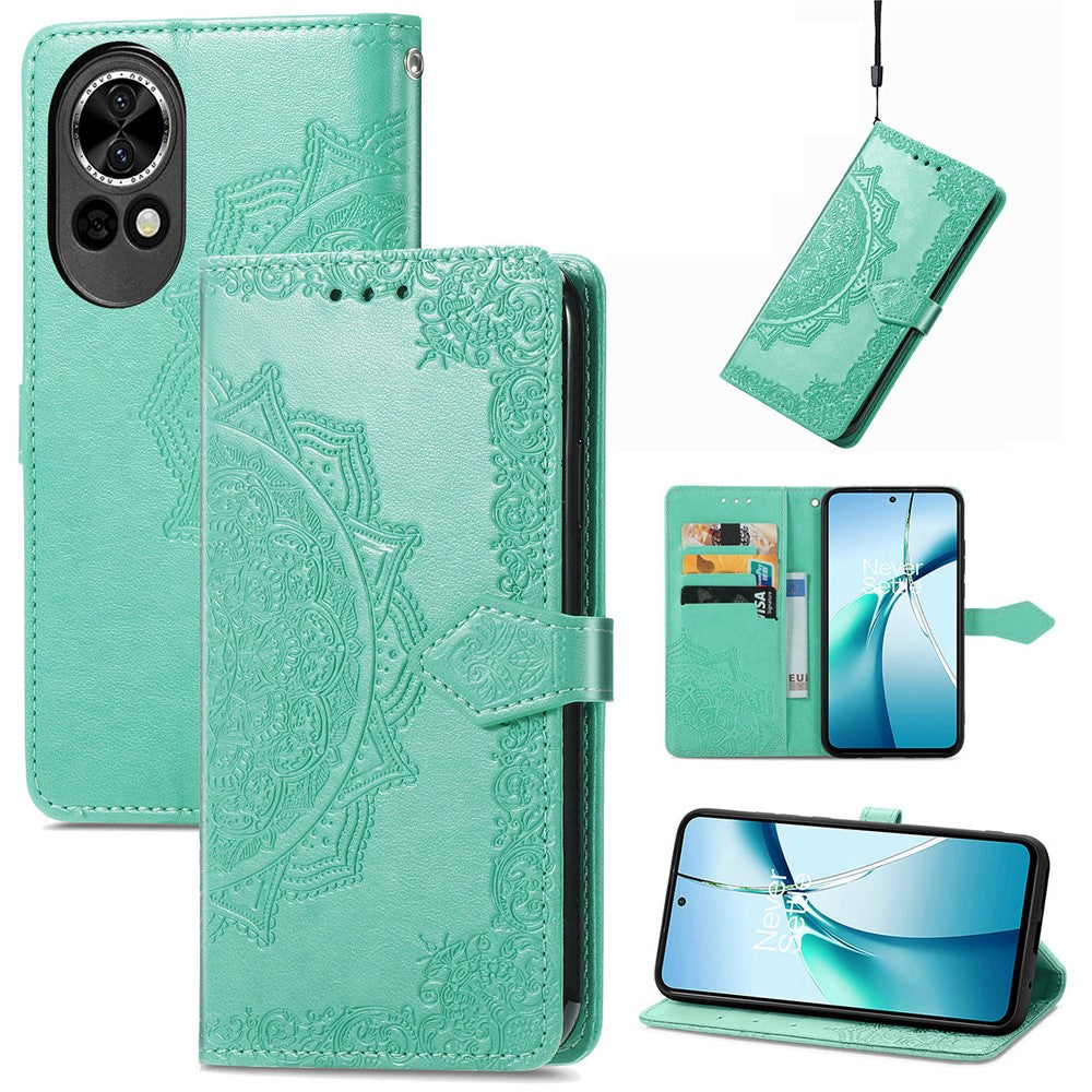 Huawei Nova 13 5G Plånboksfodral Mandala Blomma Läder mobilfodral Stativ