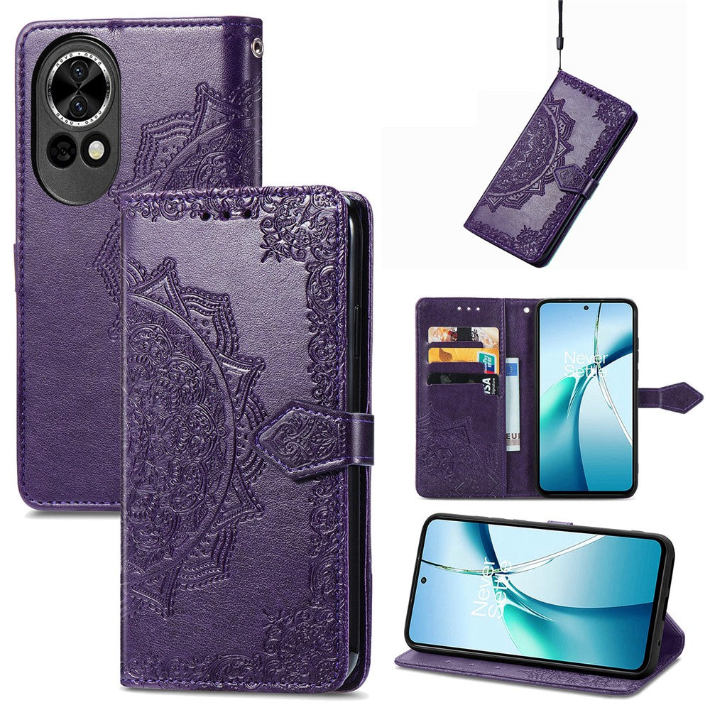 For Huawei nova 13 5G Wallet Case Mandala Flower Leather Phone Cover Stand