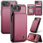 CASEME For iPhone 17e / 16e Phone Case C22 Leather Back Cover with RFID Blocking Card Slots