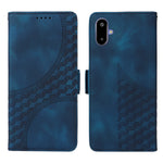 For Samsung Galaxy F06 5G Leather Cases Wallet Rhombus Imprinted Phone Cover Stand with Strap