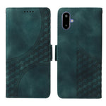 For Samsung Galaxy F06 5G Leather Cases Wallet Rhombus Imprinted Phone Cover Stand with Strap