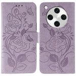 For Oppo Find X8 Pro 5G Case Wallet Stand Imprinted Rose Butterfly PU Leather Phone Cover