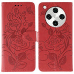 For Oppo Find X8 Pro 5G Case Wallet Stand Imprinted Rose Butterfly PU Leather Phone Cover