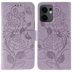 Oppo Reno13 F 5G (Reno 13 FS 5G) / 4G Plånboksfodral med tryckt rosa fjäril i PU-läder