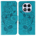 Phone Case For Xiaomi Redmi Note 14 Pro 4G / 5G / Note 14 Pro+ 5G / Poco X7 5G Wallet Stand Imprinted Rose Butterfly PU Leather Cover
