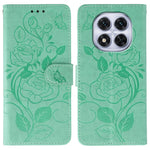 Phone Case For Xiaomi Redmi Note 14 Pro 4G / 5G / Note 14 Pro+ 5G / Poco X7 5G Wallet Stand Imprinted Rose Butterfly PU Leather Cover