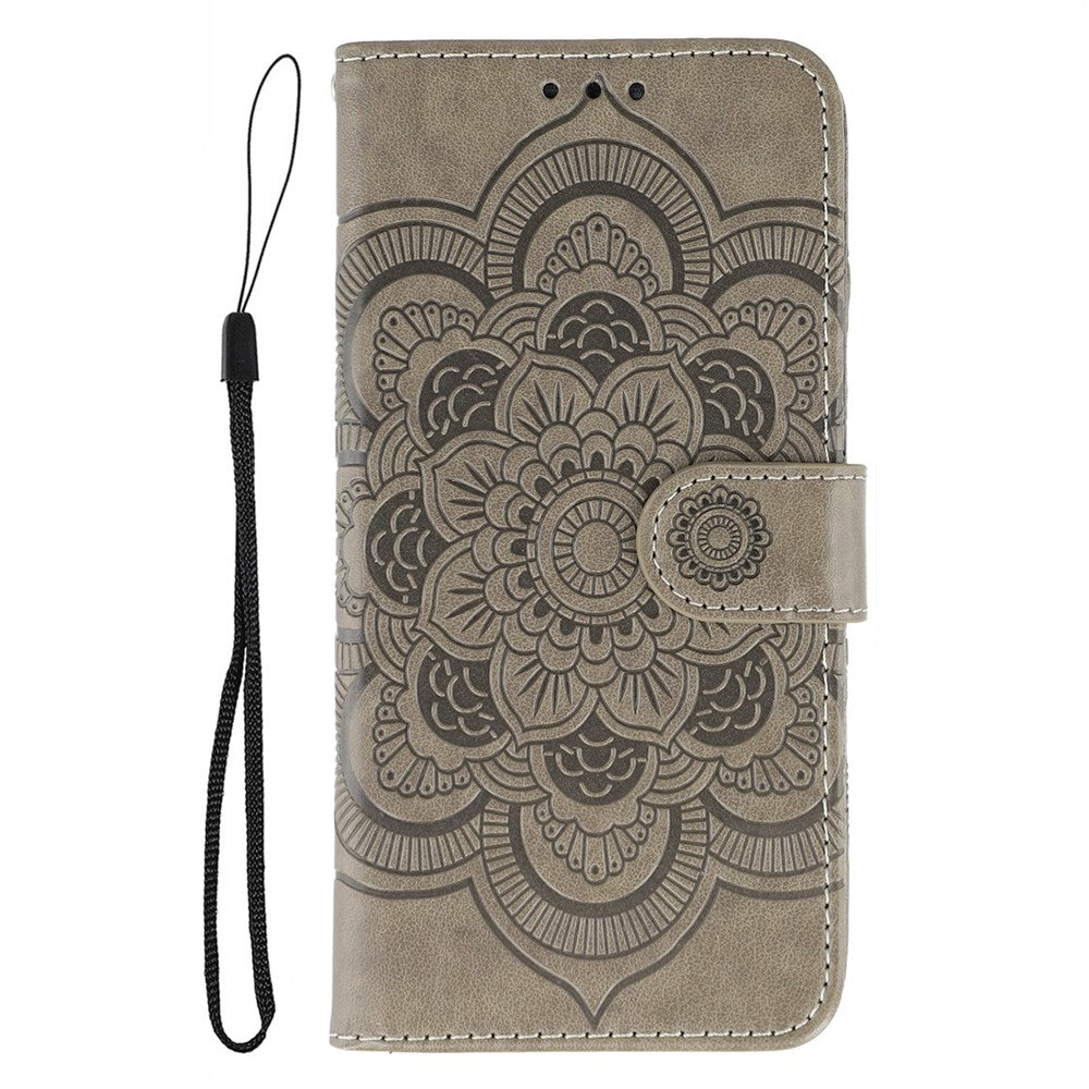 For Xiaomi 15 Case PU Leather Mandala Imprinted Design Wallet Phone Cover