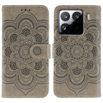 For Xiaomi 15 Pro Case PU Leather Mandala Imprinted Design Wallet Phone Cover