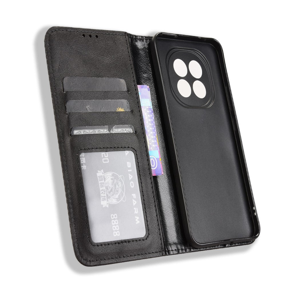 For Oppo F29 5G Retro PU Leather Case Phone Wallet Stand Cover