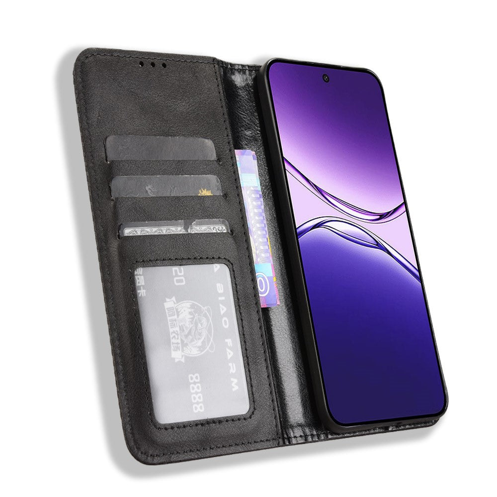 For Oppo F29 5G Retro PU Leather Case Phone Wallet Stand Cover