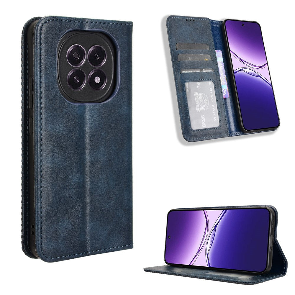 For Oppo F29 5G Retro PU Leather Case Phone Wallet Stand Cover