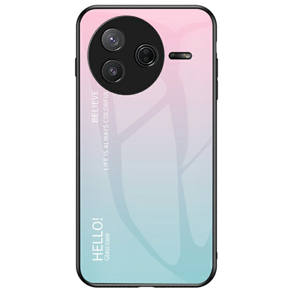 Cover til Xiaomi Poco F7 Pro 5G / Redmi K80 5G med anti-ridsebeskyttelse, hærdet glas + PC+TPU-mobilcover