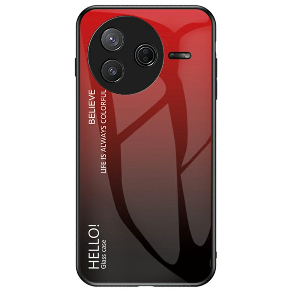 Cover til Xiaomi Poco F7 Pro 5G / Redmi K80 5G med anti-ridsebeskyttelse, hærdet glas + PC+TPU-mobilcover