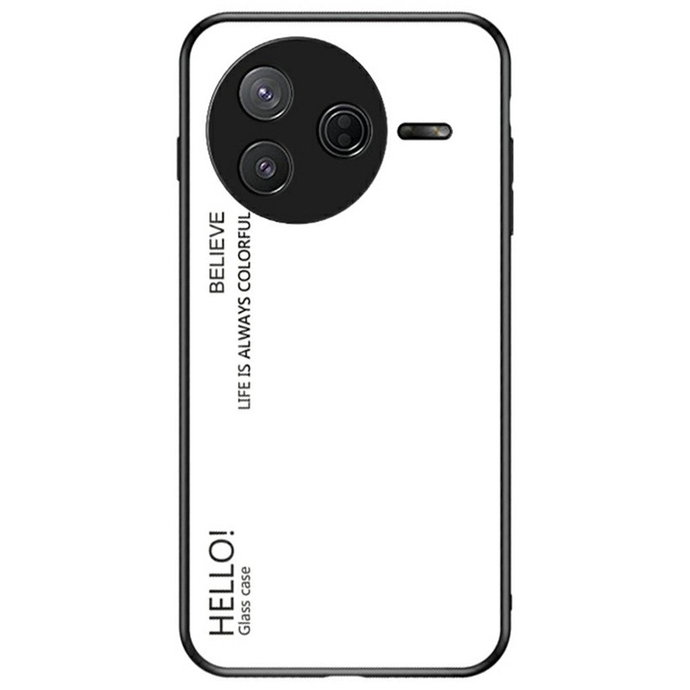Cover til Xiaomi Poco F7 Pro 5G / Redmi K80 5G med anti-ridsebeskyttelse, hærdet glas + PC+TPU-mobilcover