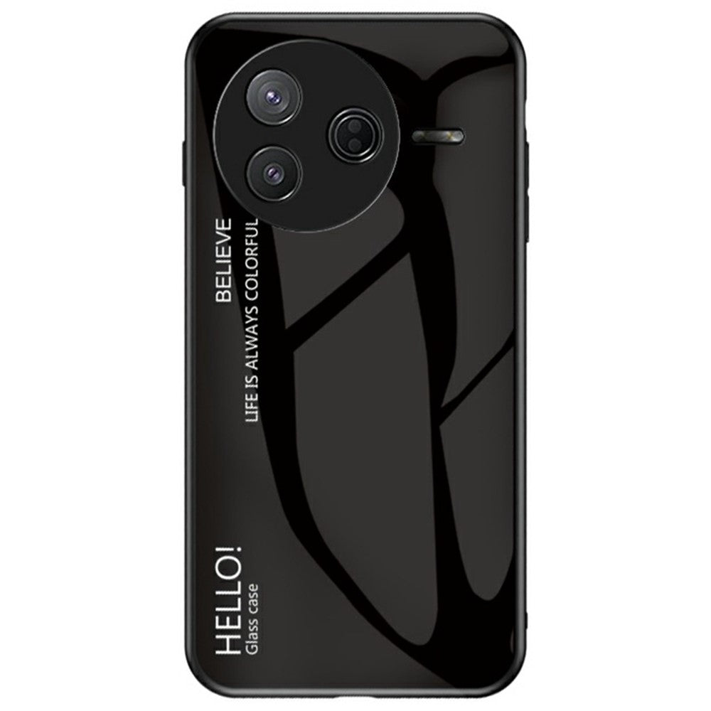 Cover til Xiaomi Poco F7 Pro 5G / Redmi K80 5G med anti-ridsebeskyttelse, hærdet glas + PC+TPU-mobilcover