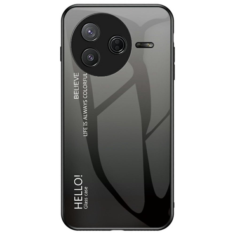 Cover til Xiaomi Poco F7 Pro 5G / Redmi K80 5G med anti-ridsebeskyttelse, hærdet glas + PC+TPU-mobilcover