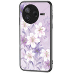 For Xiaomi Poco F7 Pro 5G / Redmi K80 5G Case Floral Pattern TPU + Tempered Glass Protective Phone Cover
