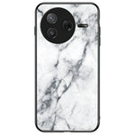 For Xiaomi Poco F7 Pro 5G / Redmi K80 5G Case Marble Pattern Tempered Glass + PC + TPU Protective Phone Cover