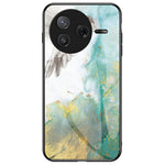 For Xiaomi Poco F7 Pro 5G / Redmi K80 5G Case Marble Pattern Tempered Glass + PC + TPU Protective Phone Cover