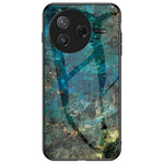 For Xiaomi Poco F7 Pro 5G / Redmi K80 5G Case Marble Pattern Tempered Glass + PC + TPU Protective Phone Cover