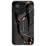 For Xiaomi Poco F7 Pro 5G / Redmi K80 5G Case Marble Pattern Tempered Glass + PC + TPU Protective Phone Cover